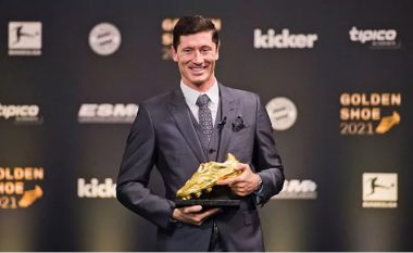 Lewandowski, merr “Këpucën e Artë” për sezonin 2020/21