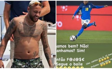 E akuzuan për mbipeshë – Neymar iu përgjigjet me një foto dhe ironi nga ndeshja e fundit e Brazilit