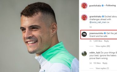 Jose Mourinho e këshillon Granit Xhakën, pasi futbollisti shqiptar u infektua me COVID-19: Merre vaksinën dhe je i sigurt