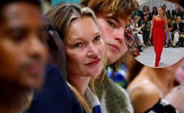 Moment krenarie: Kate Moss shikon plot emocione vajzën e saj 18 vjeçare teksa modelon në Javën e Modës në Londër