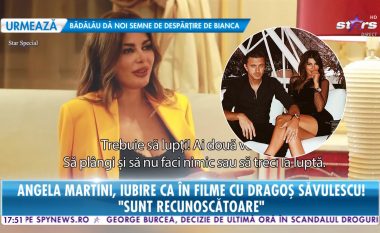 "Kam qarë, nuk haja" - Angela Martini rrëfen për televizionin rumun tmerrin që përjetoi pas arrestimit të bashkëshortit të saj në Greqi