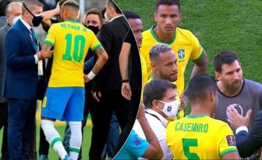 Brazili kërcënon me largim katër lojtarë të Argjentinës – ndërpritet ndeshja