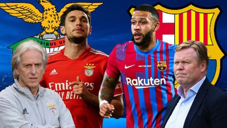 Benfica – Barcelona, formacionet e mundshme