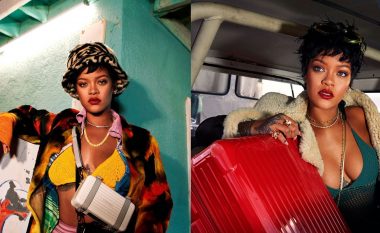 Rihanna merr gjithë vëmendjen me fotosesionin e fundit për markën e njohur të valixheve “Rimowa”