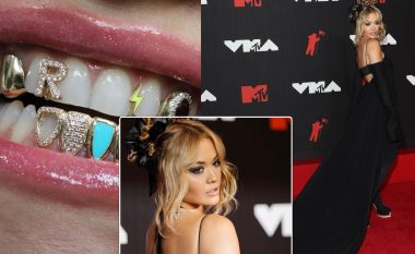 Me proteza prej ari e veshje të veçantë – Rita Ora shkëlqen në MTV VMAs 2021