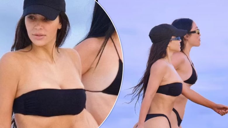 Kim Kardashian ekspozon format joshëse në bikini, teksa kalon kohë me mikeshën e saj në Malibu