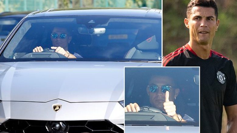 Cristiano Ronaldo arrin në stërvitjen e Man Utd me veturën e tij rreth 200 mijë eurosh të markës ‘Lamborghini’