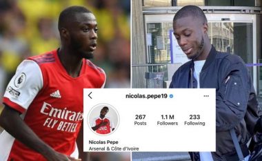 Nicolas Pepe e fshiu menjëherë postimin tallës rreth rënies nga liga të Arsenalit
