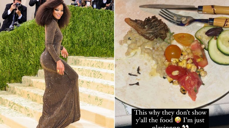 Keke Palmer poston e trishtuar foto të ushqimit në Met Gala: Ja pse nuk ua tregojnë ushqimin