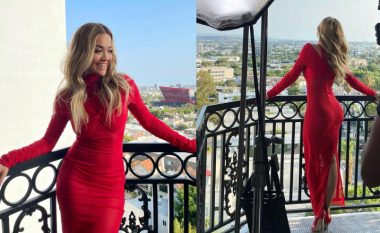 Rita Ora duket mahnitëse në të kuqe, në Los Angeles