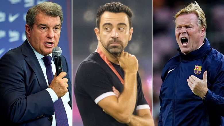 Presidenti Laporta dhe bordi i klubit janë të ndarë për emërimin e Xavit si trajner i Barcelonës
