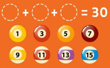 A mund të arrini ta fitoni numrin 30, me një kombinim të tre topave këtu?
