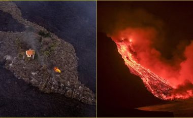 'Shtëpia mrekulli' në Ishujt Kanarie që i shpëtoi shpërthimit vullkanik, më në fund ‘gëlltitet’ nga llava