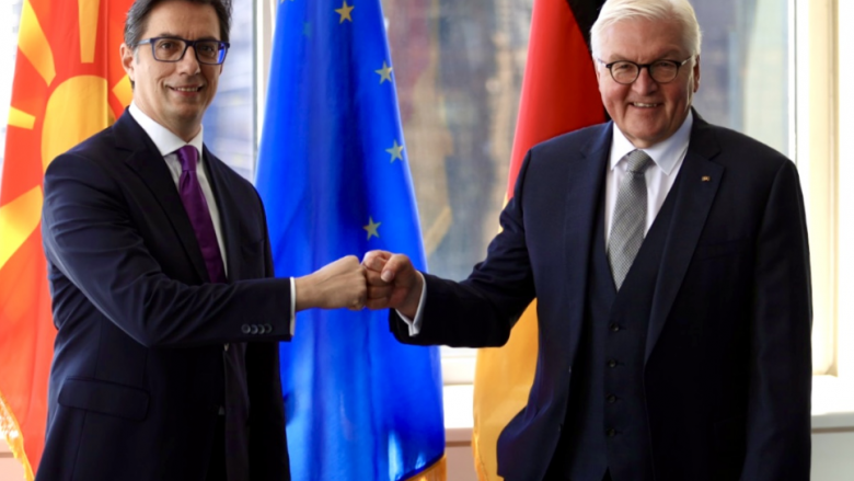 Pendarovski në takim me presidentin gjerman: Fillimi i negociatave me BE-në ka rëndësi të jashtëzakonshme