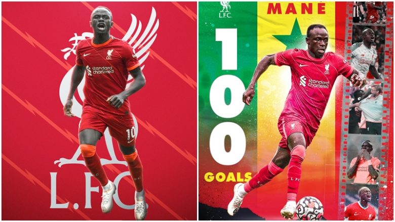 Sadio Mane arrin në kuotën e 100 golave për Liverpoolin – goli i tij i jep epërsinë pas pjesës së parë ‘The Reds’