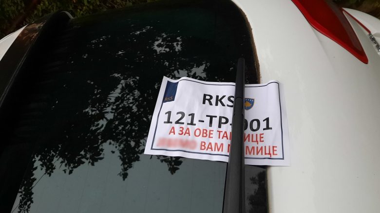 Kërcënimet ndaj qytetarëve që po pajisen me targa “RKS” nga persona të paidentifikuar, reagon MPB-ja