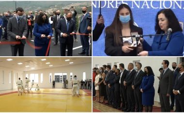 Inaugurohet “Qendra Nacionale e Xhudos” në Pejë – nderohen nga presidentja Vjosa Osmani xhudistet Nora Gjakova dhe Distria Krasniqi dhe trajneri Driton Kuka