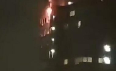 Ndërtesa 20 katëshe përfshihet nga zjarri në Londër, lëndohet një grua me të birin