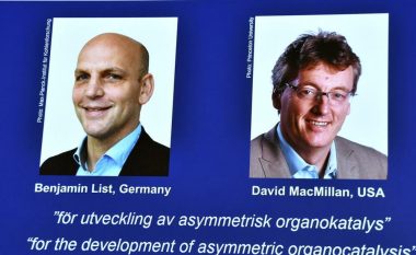 Çmimi Nobel për Kimi, shpërblehen dy shkencëtarë për zhvillimin e organikatalizës asimetrike