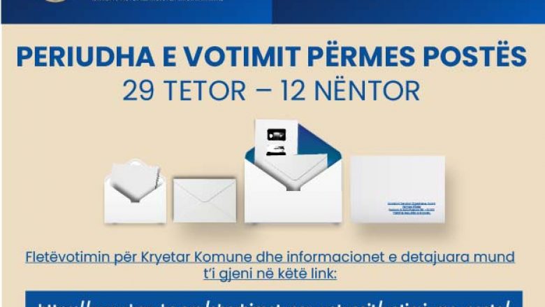 Raundi i dytë i zgjedhjeve për kryetarë të komunave, votimi me postë