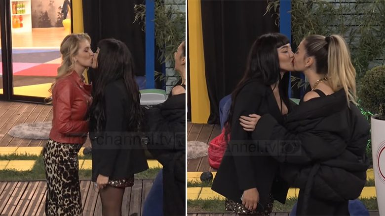 Banoret e Big Brother VIP shkëmbejnë puthje me njëra-tjetrën