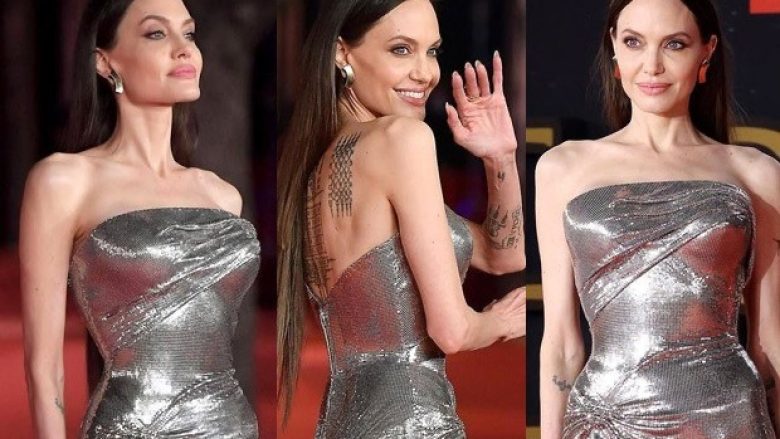 Angelina Jolie shkëlqen përkrah dy vajzave të saj në premierën e filmit “Enternals” në Romë