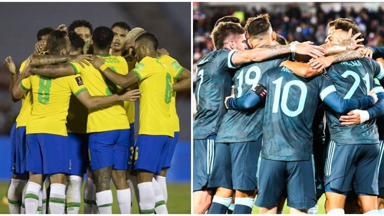 Brazili fiton thellë ndaj Uruguait, Argjentina me vështirësi ndaj Perusë