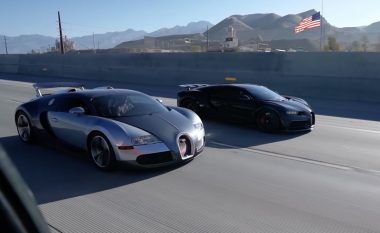 Pamje që tregojnë se nëse doni “të turpëroni” një pronar të Bugatti, silljani një Bugatti më të shpejtë