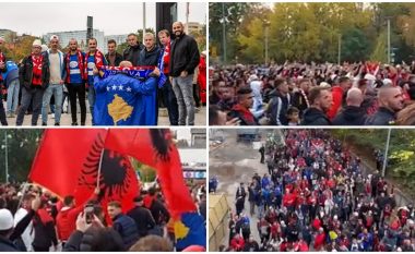 Tifozët e Kosovës vërshojnë Stokholmin para ndeshjes me Suedinë