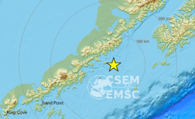 Një tërmet me magnitudë 6.8 godet brigjet e Alaskës