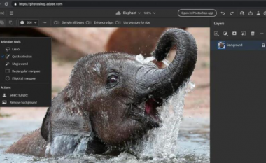 Adobe ofroi Photoshop të thjeshtuar në ueb