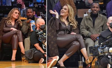 Adele me të dashurin e ri në tribunat e NBA, ndjekin nga afër ndeshjen e Lakers me Golden State Warriors