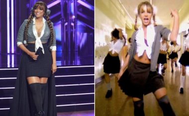 Tyra Banks shfaqet me dy veshje ikonike të ngjashme me të Britney Spears në ‘DWTS’