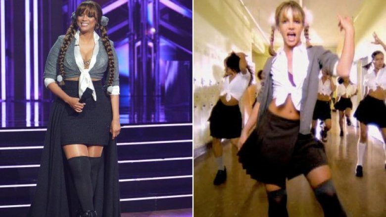 Tyra Banks shfaqet me dy veshje ikonike të ngjashme me të Britney Spears në ‘DWTS’