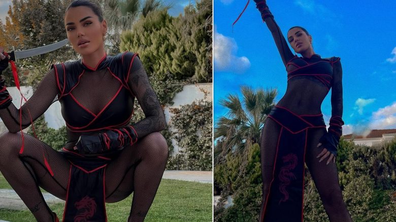 Morena Taraku transformohet në personazhin e Chun-Li për festën e Halloween