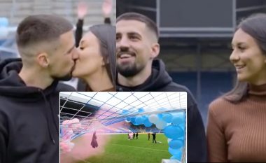 Ibrahim Dresevic po bëhet baba, futbollisti zbulon gjininë e foshnjës në një mënyrë të veçantë në stadiumin Abe Lenstra