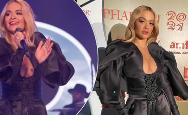 Rita Ora shkëlqen me dukjen dhe performancën në eventin amfAR