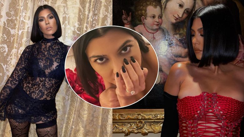 Një javë pas fejesës, Kourtney Kardashian kujton momentin e veçantë e rrethuar me trëndafila të kuq