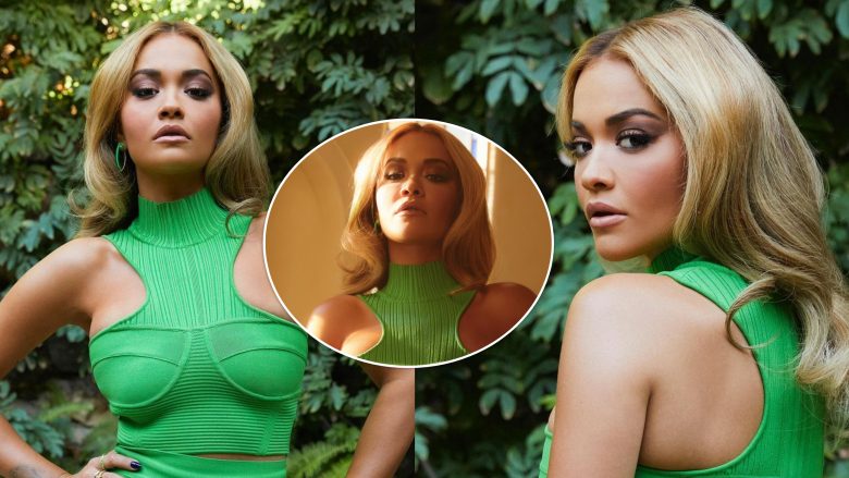 Rita Ora mahnitëse në fotosesioni e ri, vë në pah linjat trupore në fustan elegantë