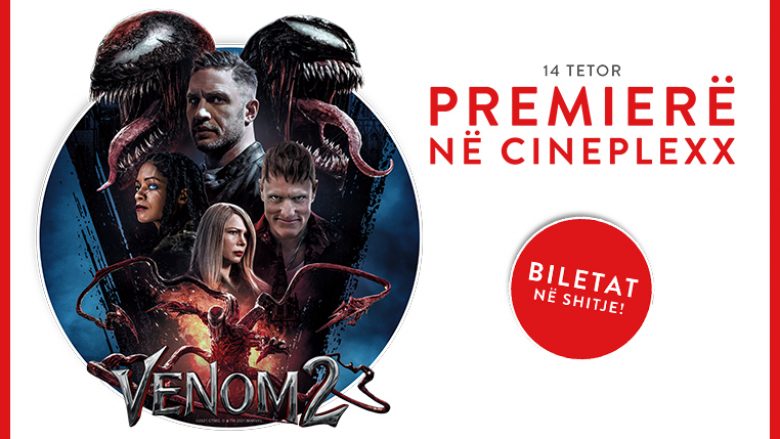 “Venom: Let There be Carnage” arrin më 14 tetor në Cineplexx, së bashku me dy super filma të rinj