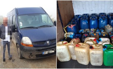 Leposaviq, policia ndalon një furgon që po kontrabandonte derivate nga Serbia