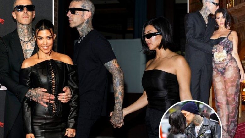 Momentet më të mira të stilit të Kourtney Kardashian dhe Travis Barker si çift