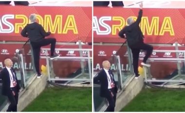 Mourinho nuk shqetësohet për kartonin e kuq, madje poston videon derisa udhëzonte lojtarët e Romës në derbin me Napolin