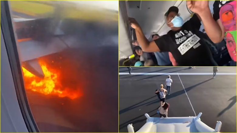 Të tmerruar, pasagjerët u evakuuan: Motori i aeroplanit shpërtheu në zjarr, pasi goditi një zog të madh – gjatë ngritjes nga Atlantic City