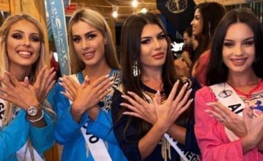 Tronditet Serbia: Garuesja e tyre në Miss Interkontinental fotografohet duke bërë shqiponjën dykrenare