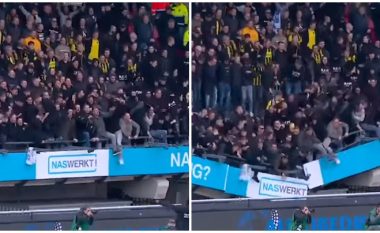 Tifozët e Vitesses shpërthyen në festë, por për një moment ata i lëshoi tribuna