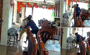 Vogëlushi katër-muajsh nga Kina bie nga kraharori i dados, gjyshja e shpëton pa e përplasur kokën në dysheme