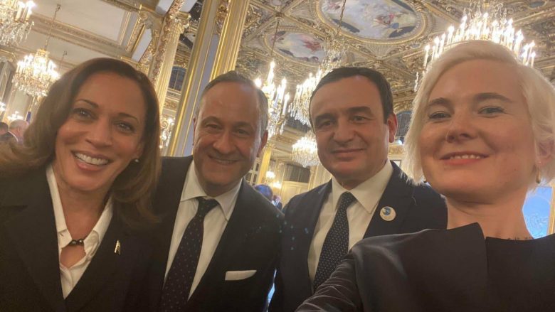 Kurti në Paris takohet me Zëvendës Presidenten e SHBA-së, Kamala Harris