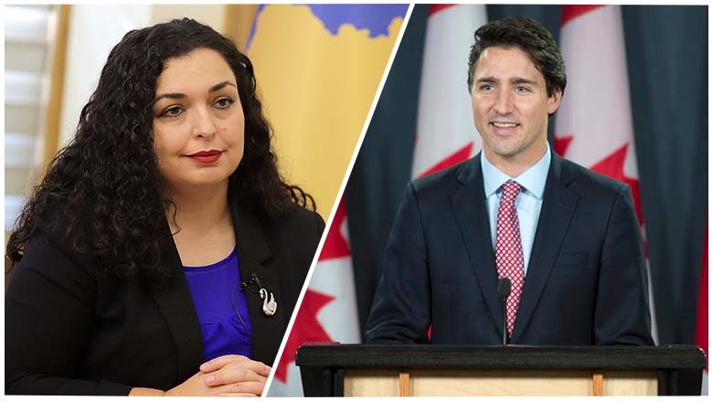 Presidentja Vjosa Osmani takohet sot me kryeministrin kanadez, Justin Trudeau