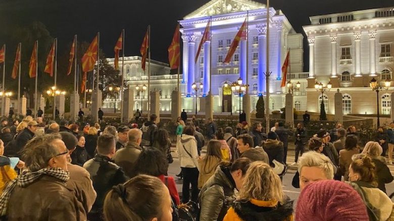 Protestë anti-vaksinë në Shkup: Jo vaksinimit të detyruar